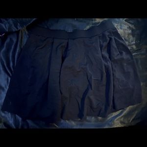 Plain black skater skirt